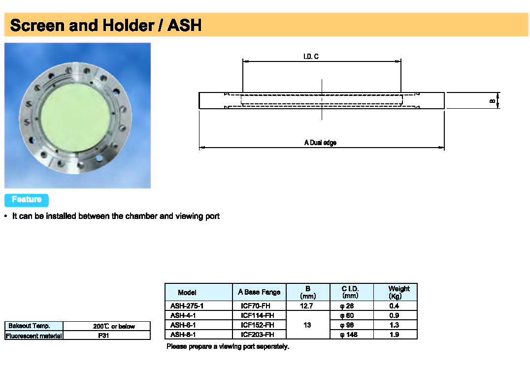 Rdec VacuumProducts 屏幕和支持ASH