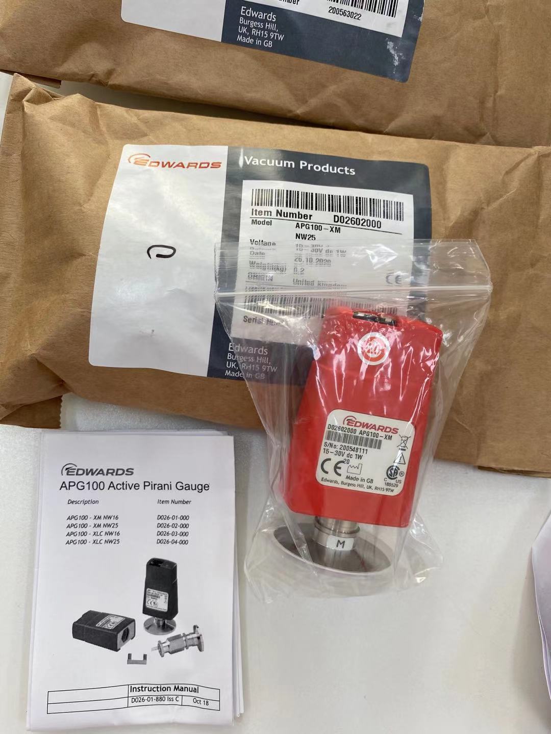 Edwards爱德华APG100皮拉尼规D02602000(现货)