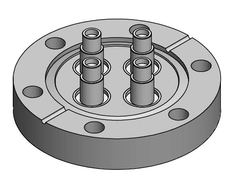SMA超高真空馈通242-SMAD27G-C40-4 