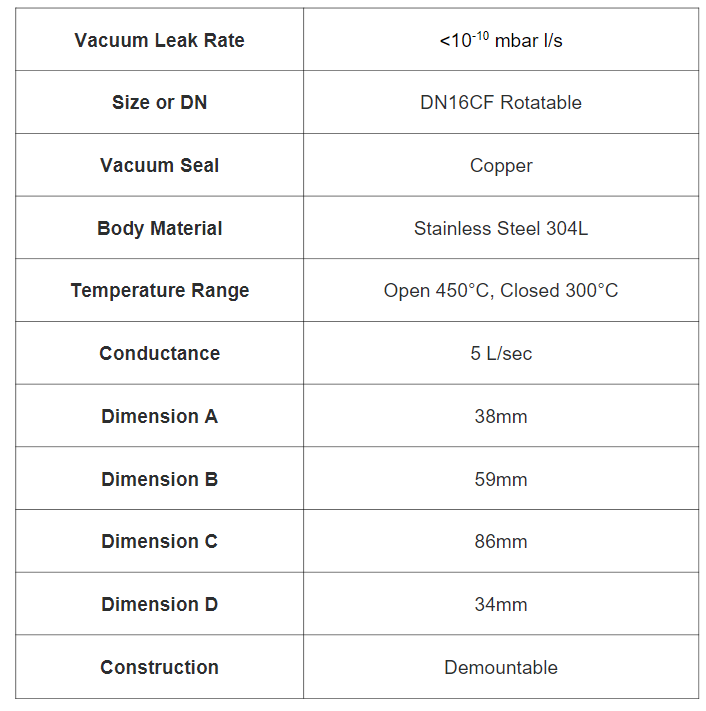 VACGEN 全金属角阀 ZCRD20R规格 