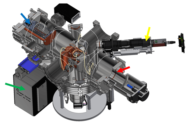 超高真空俯仰狭缝安装示意图