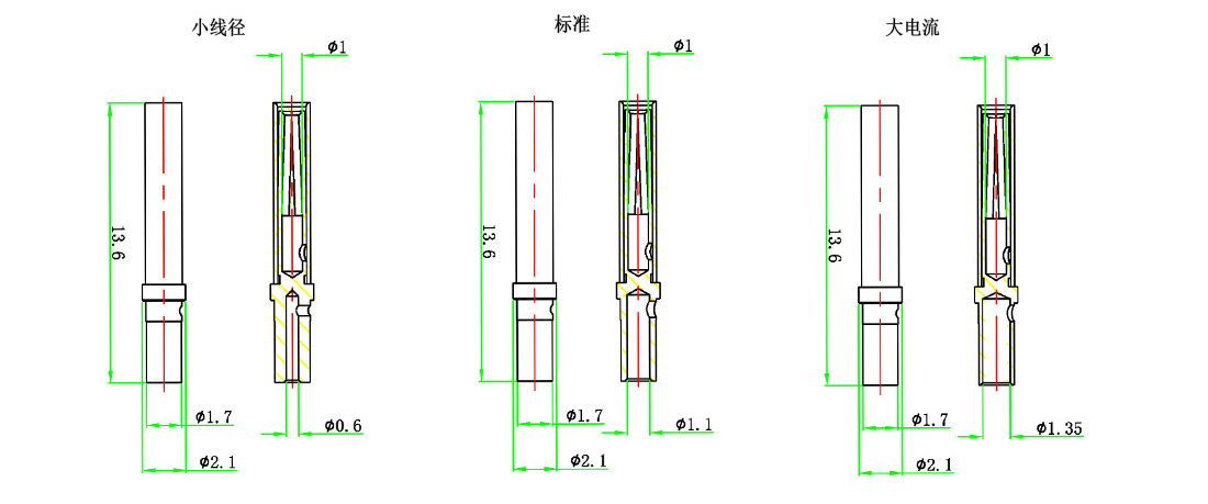 Sub-D型真空馈通母针