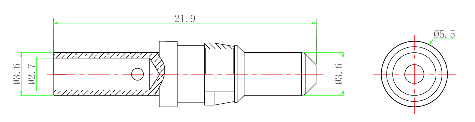 Sub-D型高功率真空馈通公针