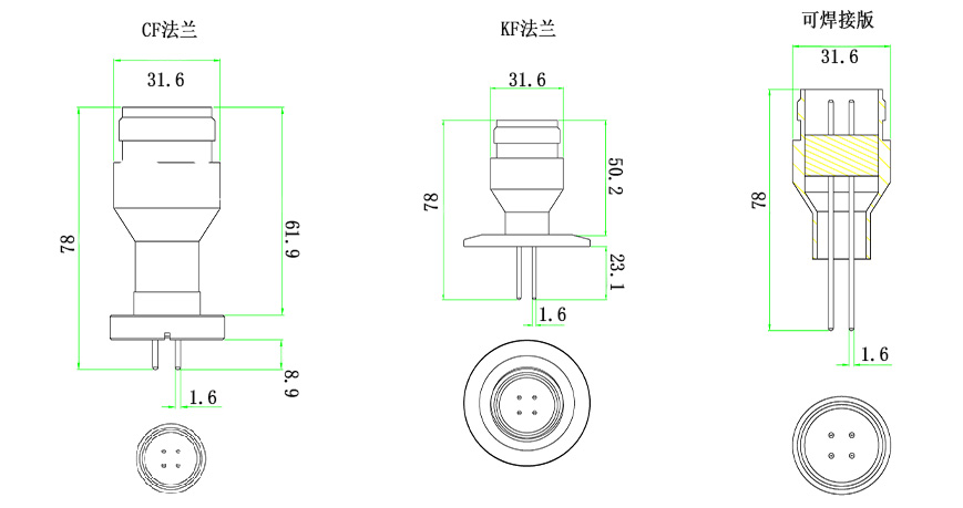 MS4型真空馈通