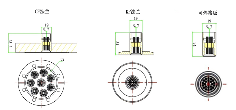 Push-Pull型3B24真空馈通