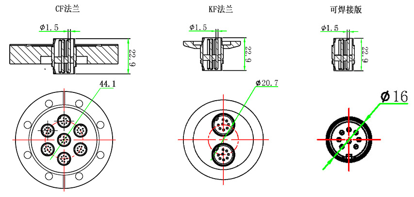 MOS8真空馈通